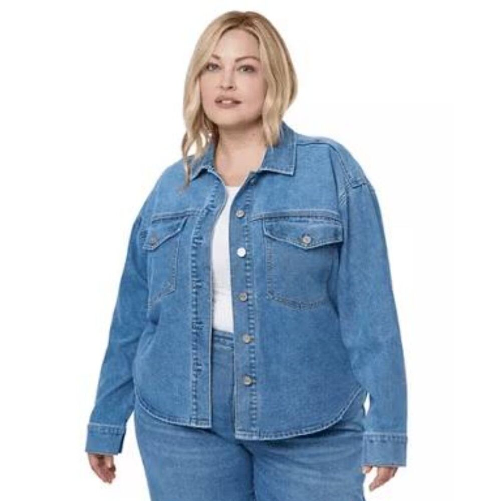 Edited by Remi Bader Women's Denim Top, NEW WITH TAGS! Size Large